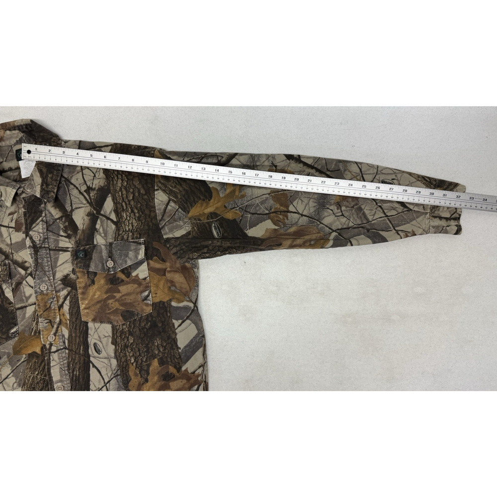Vintage CODET Mens Medium RealTree Hardwear Camo Cotton Flannel Hunting Shirt - Picture 8 of 10